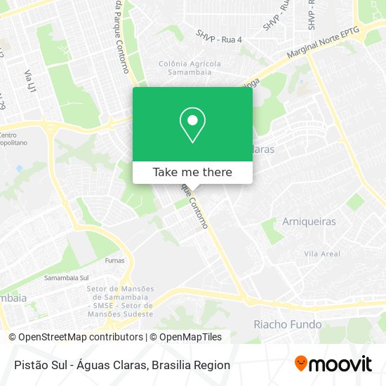 Pistão Sul - Águas Claras map