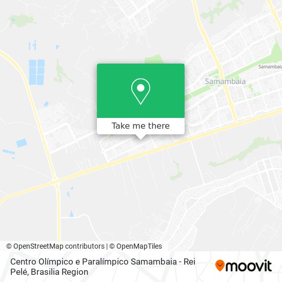 Centro Olímpico e Paralímpico Samambaia - Rei Pelé map