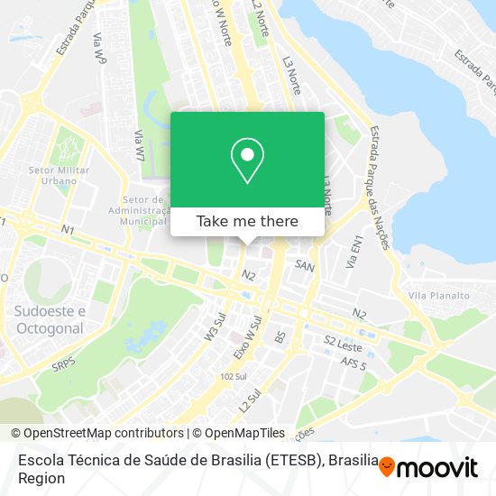 Escola Técnica de Saúde de Brasilia (ETESB) map