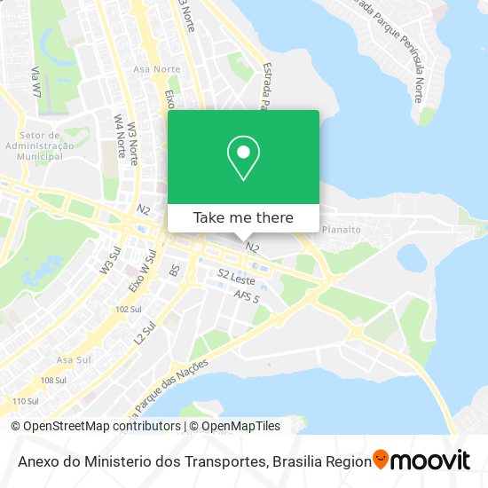 Anexo do Ministerio dos Transportes map