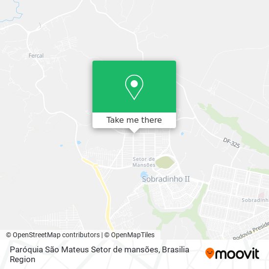 Paróquia São Mateus Setor de mansões map