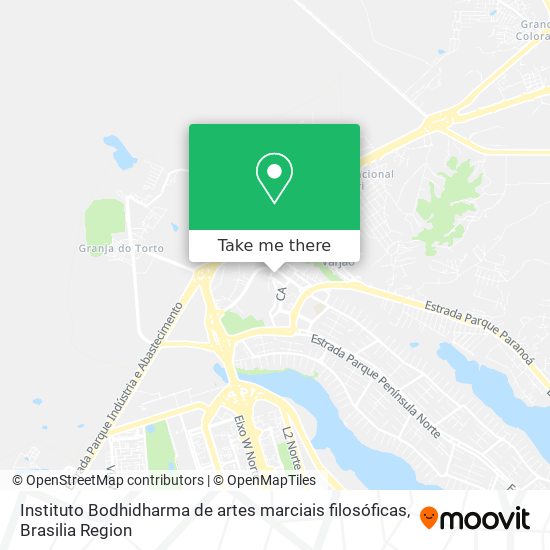 Instituto Bodhidharma de artes marciais filosóficas map