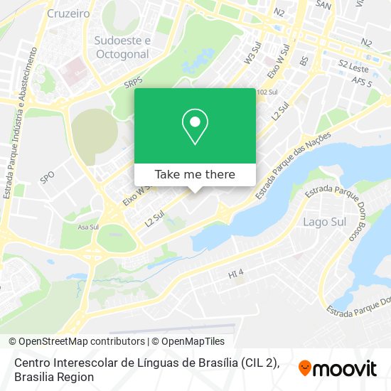 Centro Interescolar de Línguas de Brasília (CIL 2) map