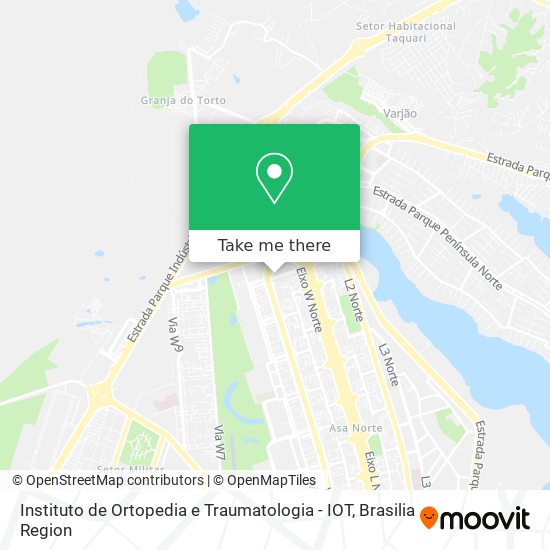 Instituto de Ortopedia e Traumatologia - IOT map
