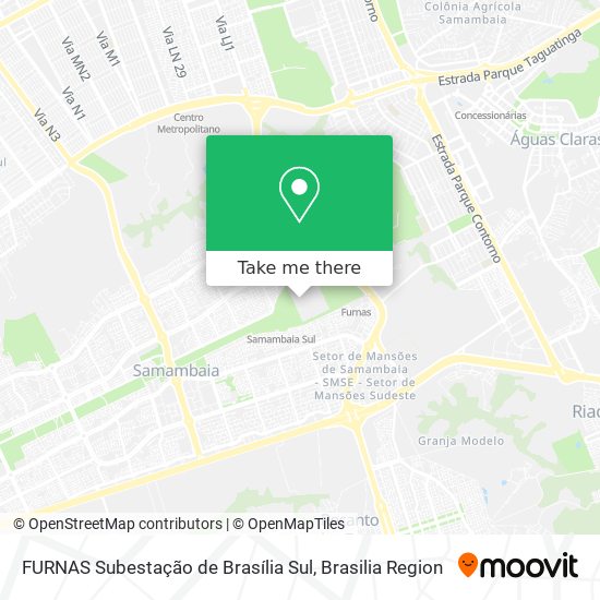 FURNAS Subestação de Brasília Sul map