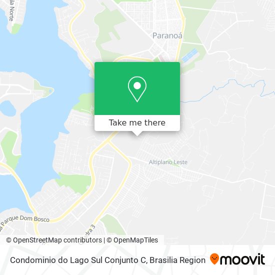 Condominio do Lago Sul Conjunto C map