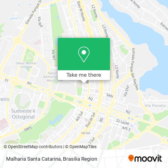 Malharia Santa Catarina map