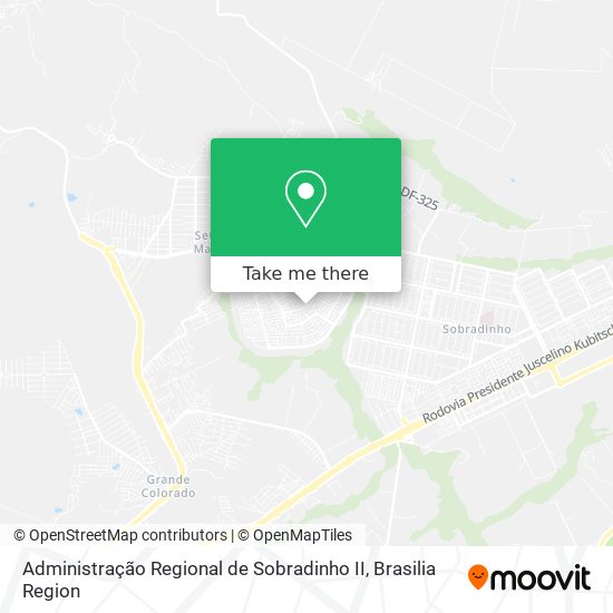 Administração Regional de Sobradinho II map