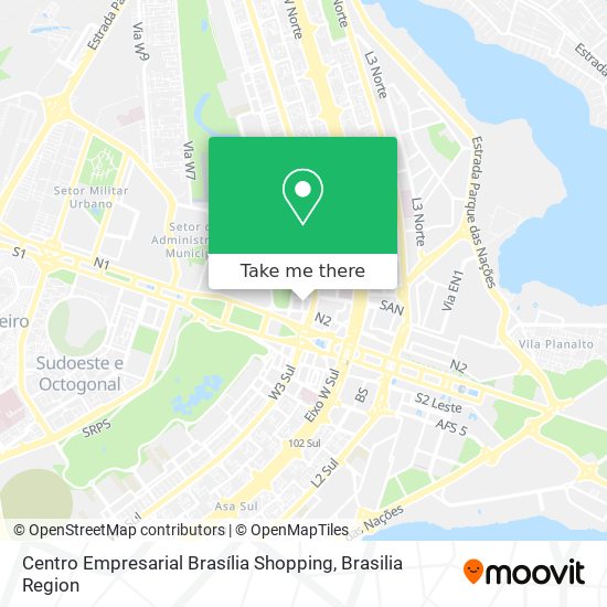 Centro Empresarial Brasília Shopping map