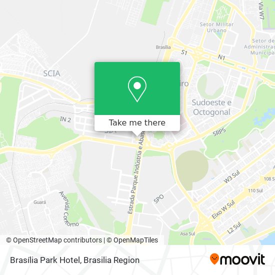 Brasília Park Hotel map