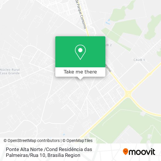 Ponte Alta Norte /Cond Residência das Palmeiras / Rua 10 map