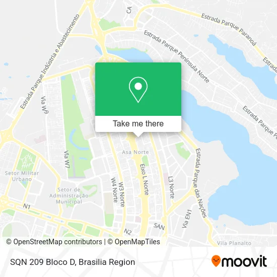 SQN 209 Bloco D map