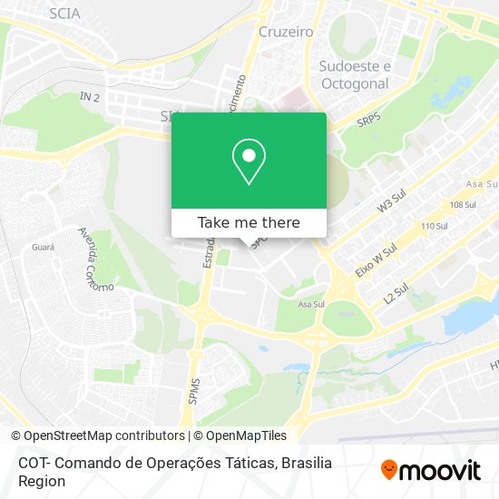 COT- Comando de Operações Táticas map