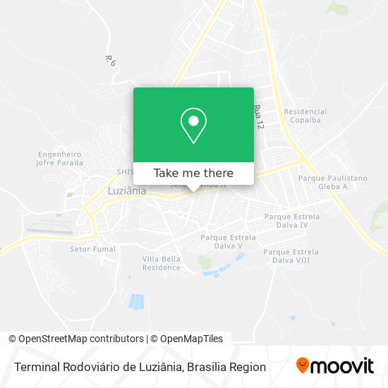 Terminal Rodoviário de Luziânia map