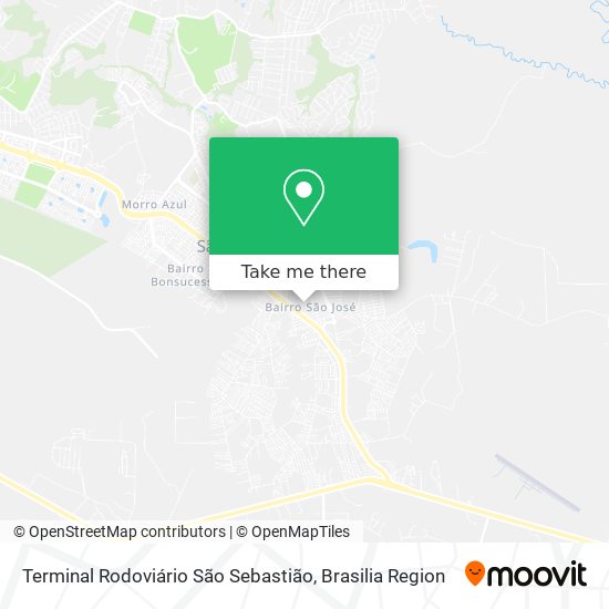 Mapa Terminal Rodoviário São Sebastião