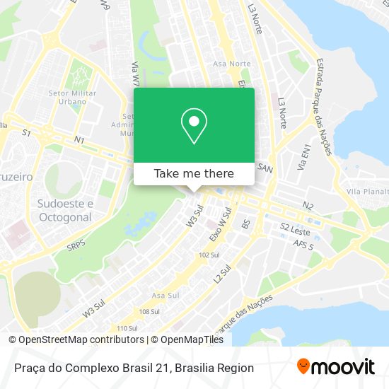 Mapa Praça do Complexo Brasil 21