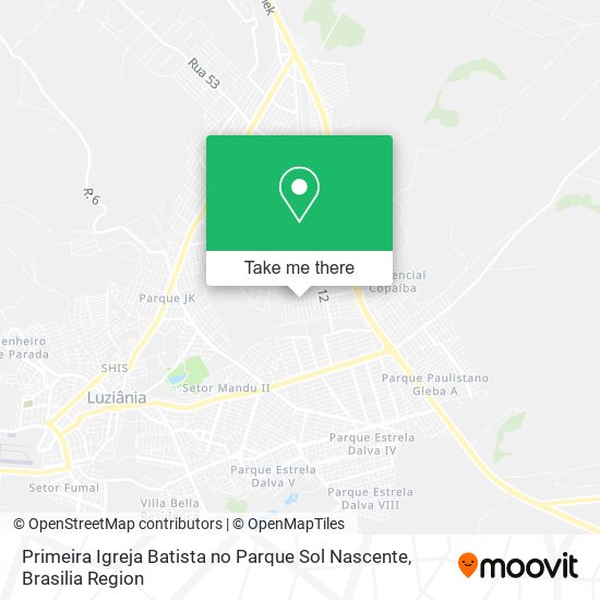 Primeira Igreja Batista no Parque Sol Nascente map