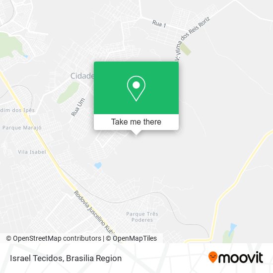 Israel Tecidos map