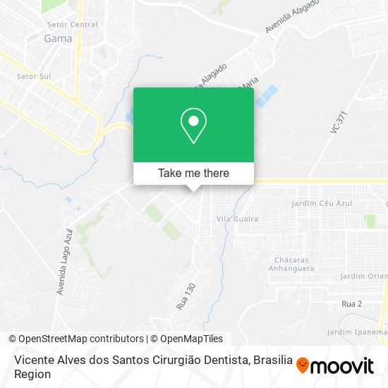 Vicente Alves dos Santos Cirurgião Dentista map
