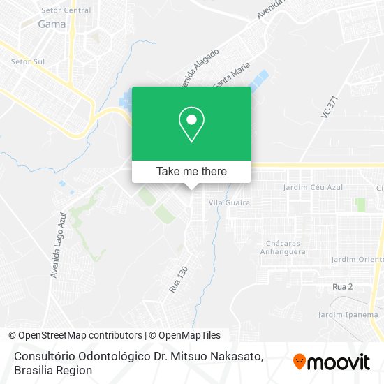 Consultório Odontológico Dr. Mitsuo Nakasato map