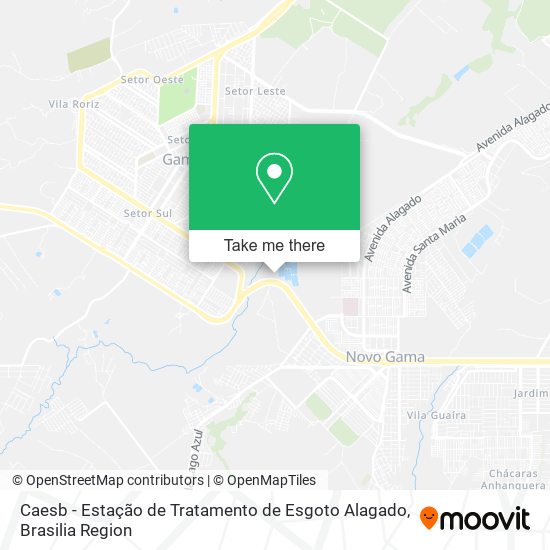 Caesb - Estação de Tratamento de Esgoto Alagado map