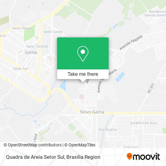 Quadra de Areia Setor Sul map