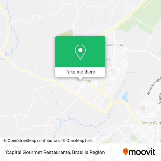 Mapa Capital Gourmet Restaurante