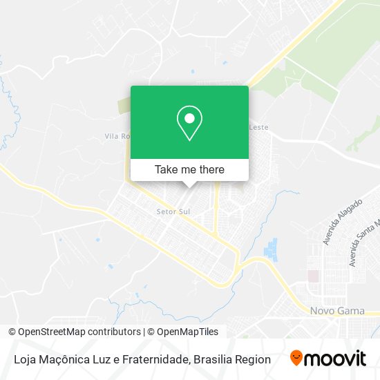 Loja Maçônica Luz e Fraternidade map