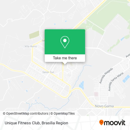 Mapa Unique Fitness Club