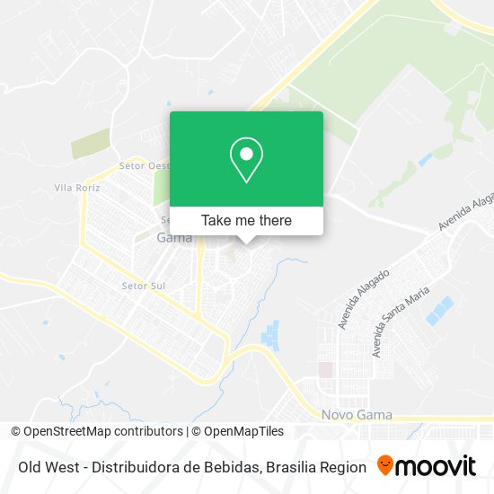 Old West - Distribuidora de Bebidas map