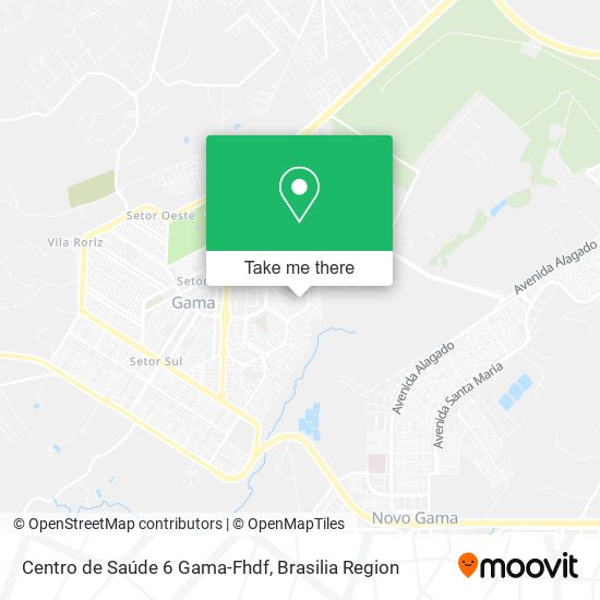 Centro de Saúde 6 Gama-Fhdf map
