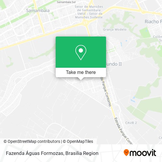 Fazenda Águas Formozas map