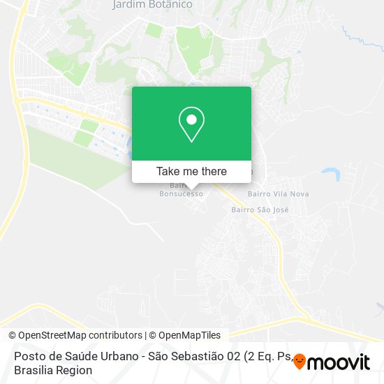 Posto de Saúde Urbano - São Sebastião 02 map