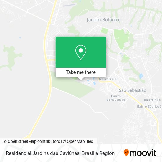 Residencial Jardins das Caviúnas map