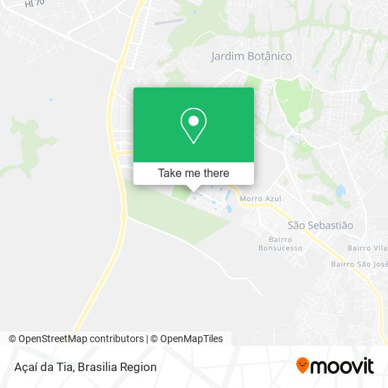 Açaí da Tia map