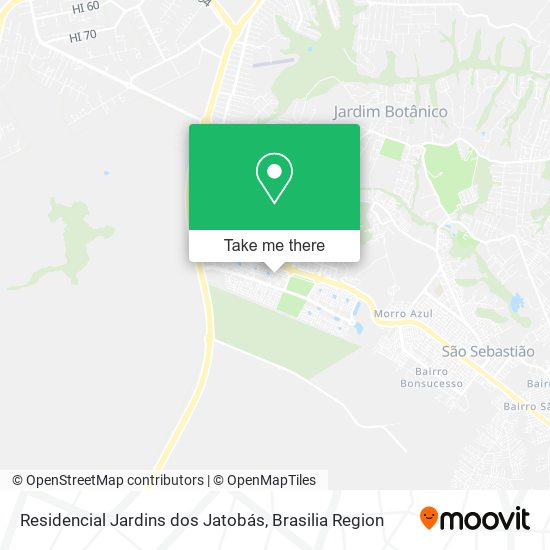 Residencial Jardins dos Jatobás map