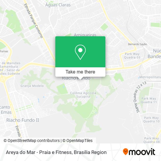 Mapa Areya do Mar - Praia e Fitness