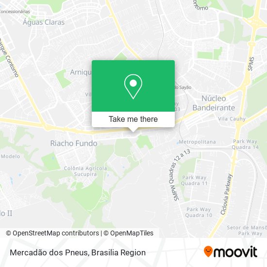 Mercadão dos Pneus map