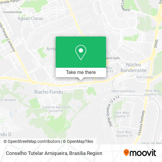 Conselho Tutelar Arniqueira map