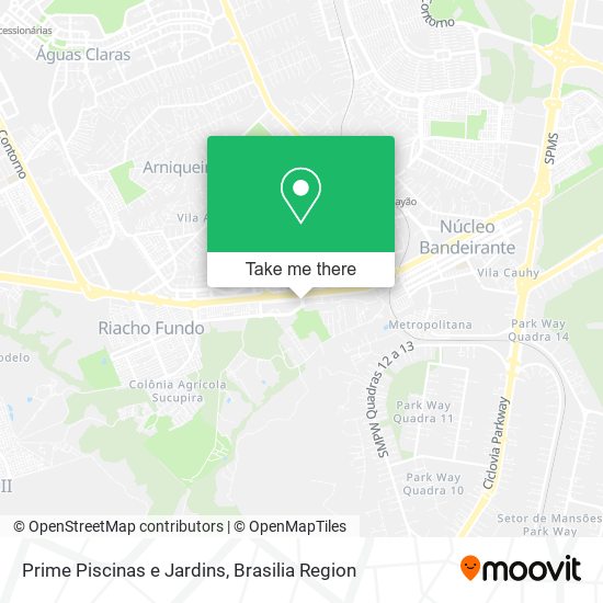Prime Piscinas e Jardins map