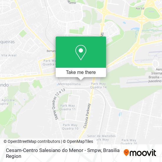 Cesam-Centro Salesiano do Menor - Smpw map