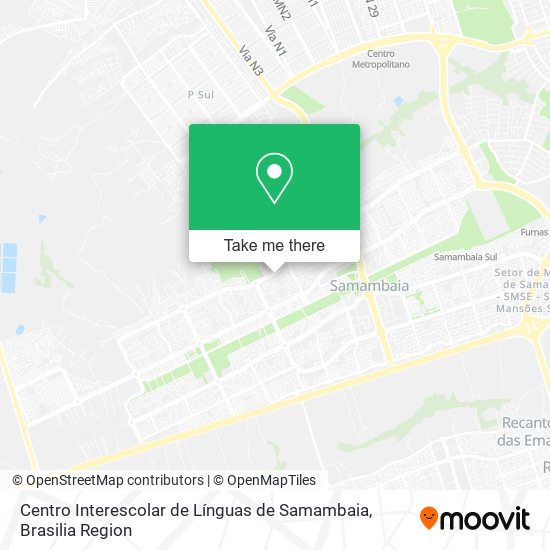 Centro Interescolar de Línguas de Samambaia map