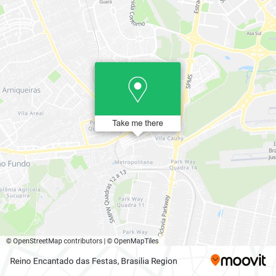 Reino Encantado das Festas map