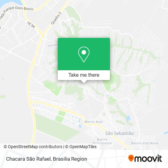 Mapa Chacara São Rafael
