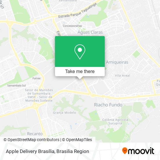 Apple Delivery Brasília map