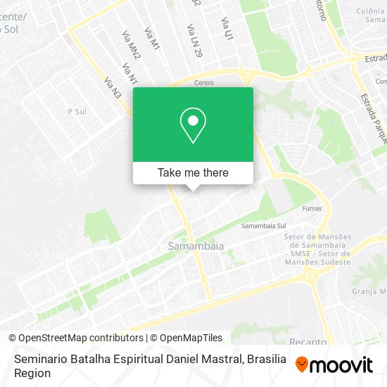 Seminario Batalha Espiritual Daniel Mastral map