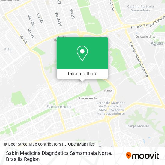 Sabin Medicina Diagnóstica Samambaia Norte map