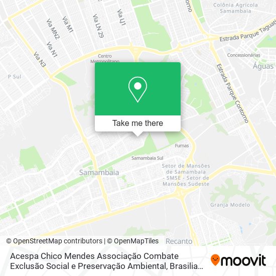 Acespa Chico Mendes Associação Combate Exclusão Social e Preservação Ambiental map