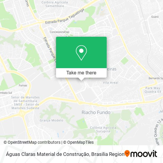 Águas Claras Material de Construção map