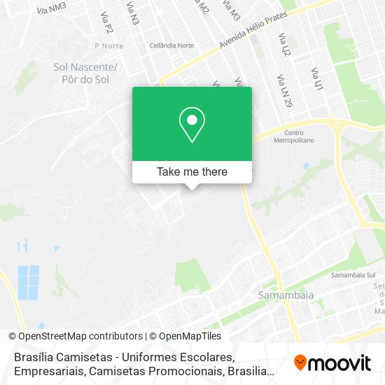 Brasília Camisetas - Uniformes Escolares, Empresariais, Camisetas Promocionais map